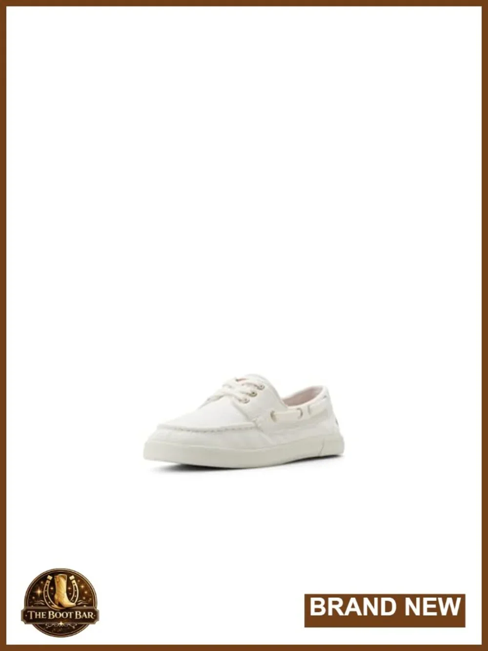 Classic Boat Shoe with Memory Foam Insole, Lace-Up Canvas Sneakers